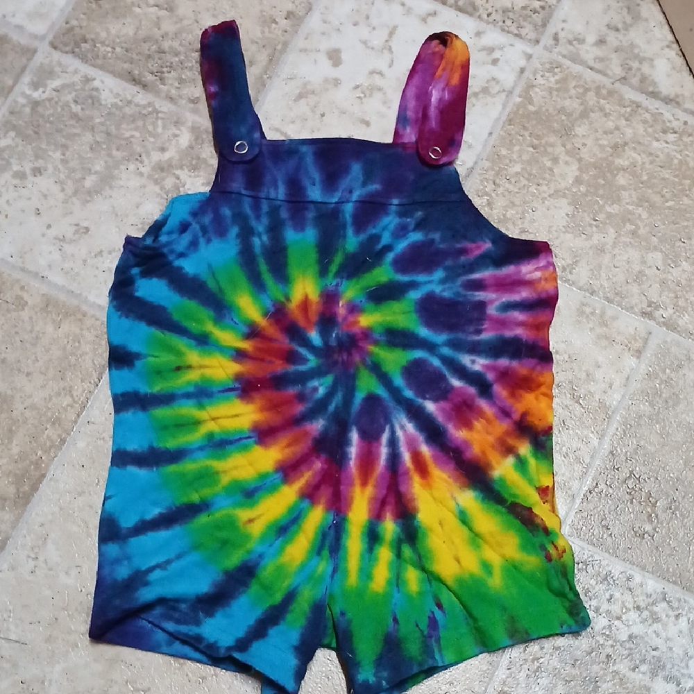 Tie-Dye Rainbow Romper